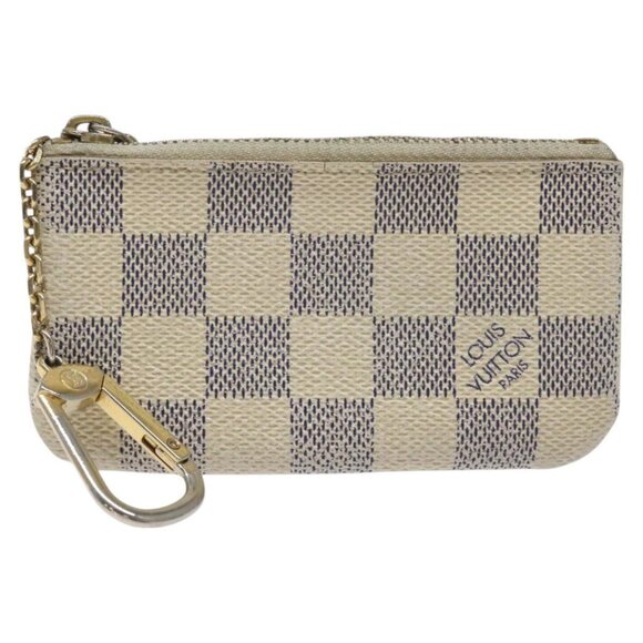 LOUIS VUITTON Damier Azur Pochette Cles Coin Purse N62659 LV Auth ki5525 - Picture 12 of 15